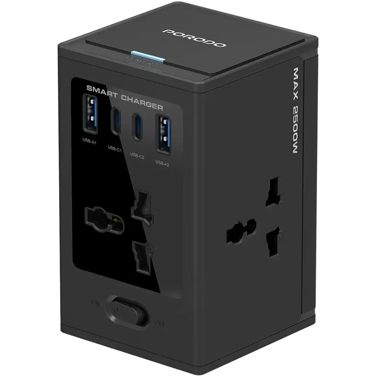آداپتور چند پورت پرودو مدل Universal GaN PDUNS8430BK