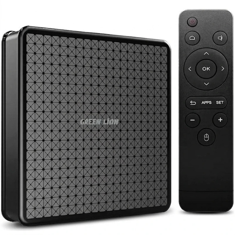 اندروید باکس گرین لاین مدل GNANDTVBOX ظرفیت ۱۶ گیگابایت با ریموت
