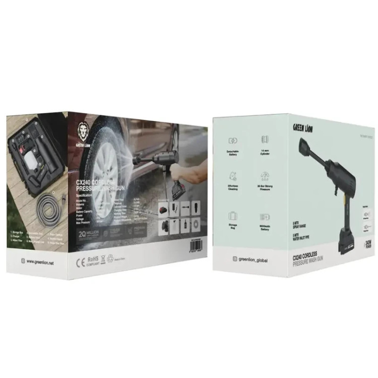 کارواش شارژی گرین لاین مدل CX240 فشار ۳۶ بار